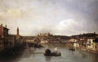 Bellotto, Bernardo - View of Verona and the River Adige from the Ponte Nuovo